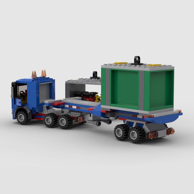 City Lines Truck & Trailer MOC Building Kit | Cargo Transport Vehicle - 2