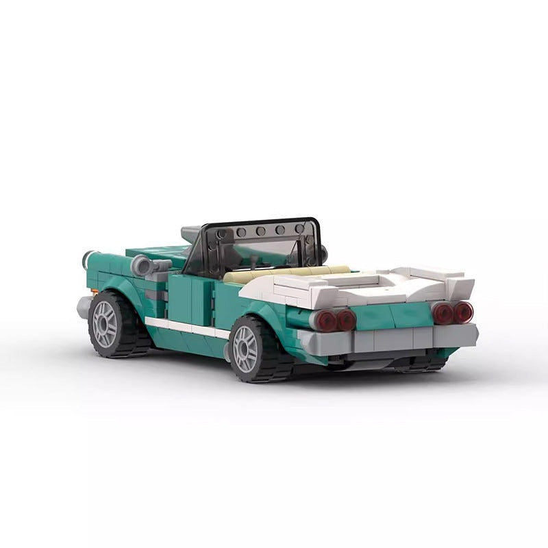 City Vintage Car MOC Building Kit | Classic Sedan Vehicle Model - 2