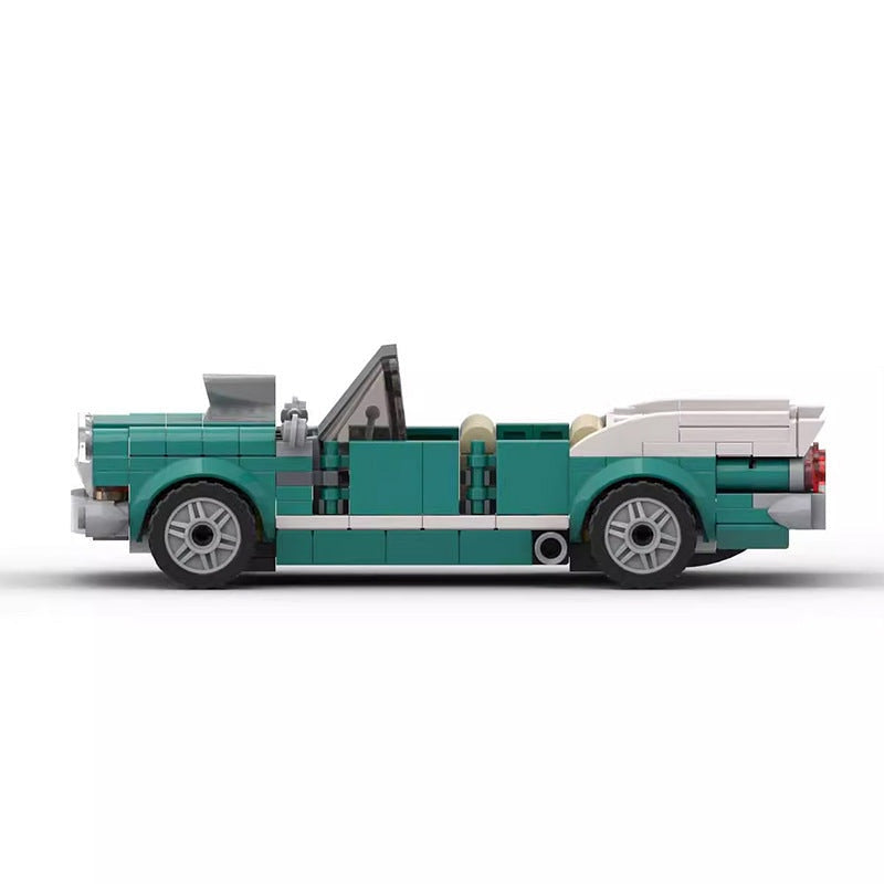 City Vintage Car MOC Building Kit | Classic Sedan Vehicle Model - 4