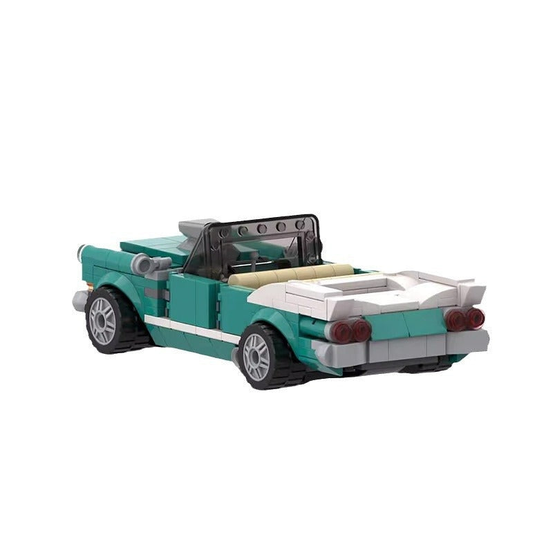 City Vintage Car MOC Building Kit | Classic Sedan Vehicle Model - 5