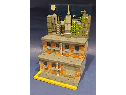 Cityscape Night Alleyway Action Display Stand Building Kit | LEGO-Compatible MOC - 1