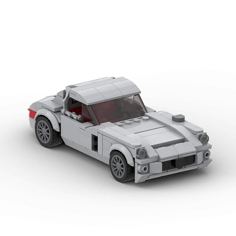 Classic 1950s Gullwing Racing Car Building Kit | LEGO-Compatible MOC - 1