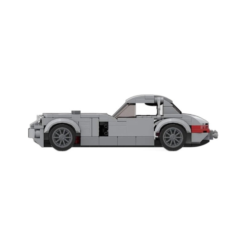 Classic 1950s Gullwing Racing Car Building Kit | LEGO-Compatible MOC - 5