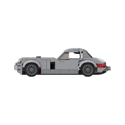 Classic 1950s Gullwing Racing Car Building Kit | LEGO-Compatible MOC - 5