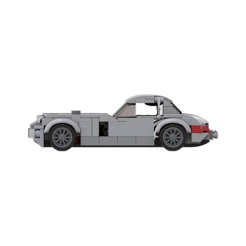 Classic 1950s Gullwing Racing Car MOC Building Kit | Vintage Vehicle Model - 5
