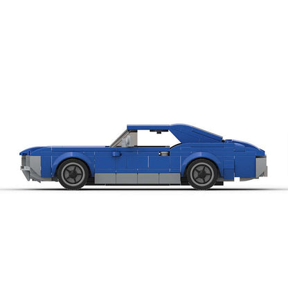 Classic 1960s Muscle Car MOC Building Kit | Vintage Vehicle Model - 3