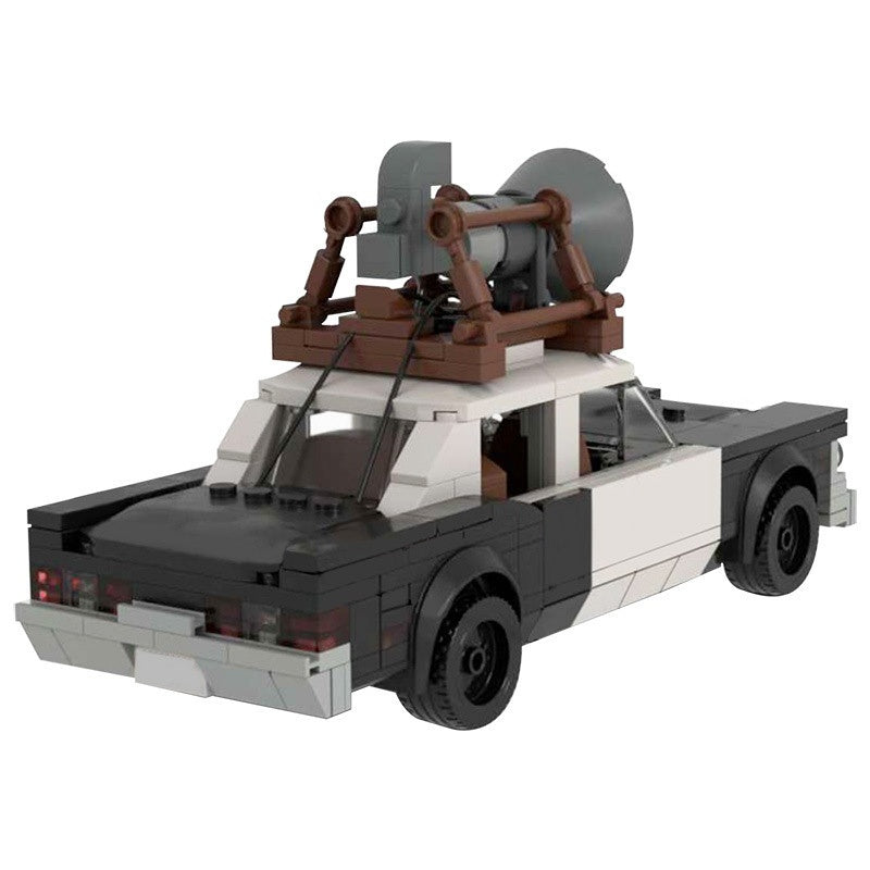 Classic 1970s Chicago Police Car Building Kit | LEGO-Compatible MOC - 1
