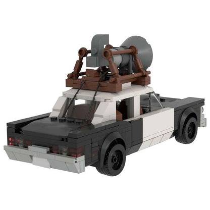 Classic 1970s Chicago Police Car Building Kit | LEGO-Compatible MOC - 1