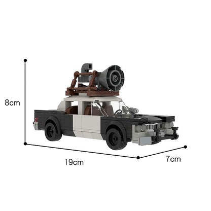Classic 1970s Chicago Police Car Building Kit | LEGO-Compatible MOC - 2