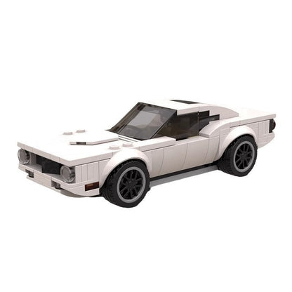 Classic 1974 American Muscle Car MOC Building Kit | Vintage Vehicle Model - 1