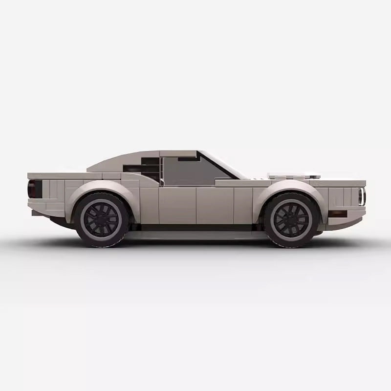 Classic 1974 American Muscle Car MOC Building Kit | Vintage Vehicle Model - 3