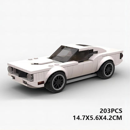 Classic 1974 American Muscle Car MOC Building Kit | Vintage Vehicle Model - 5