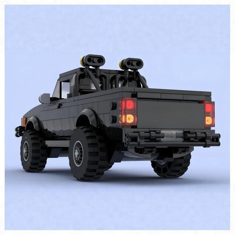 Classic 4x4 Pickup Truck MOC Building Kit | 8-Wide Off-Road Vehicle - 2