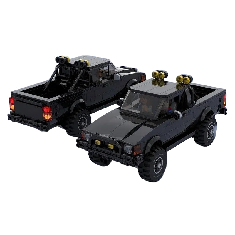 Classic 4x4 Pickup Truck MOC Building Kit | 8-Wide Off-Road Vehicle - 6