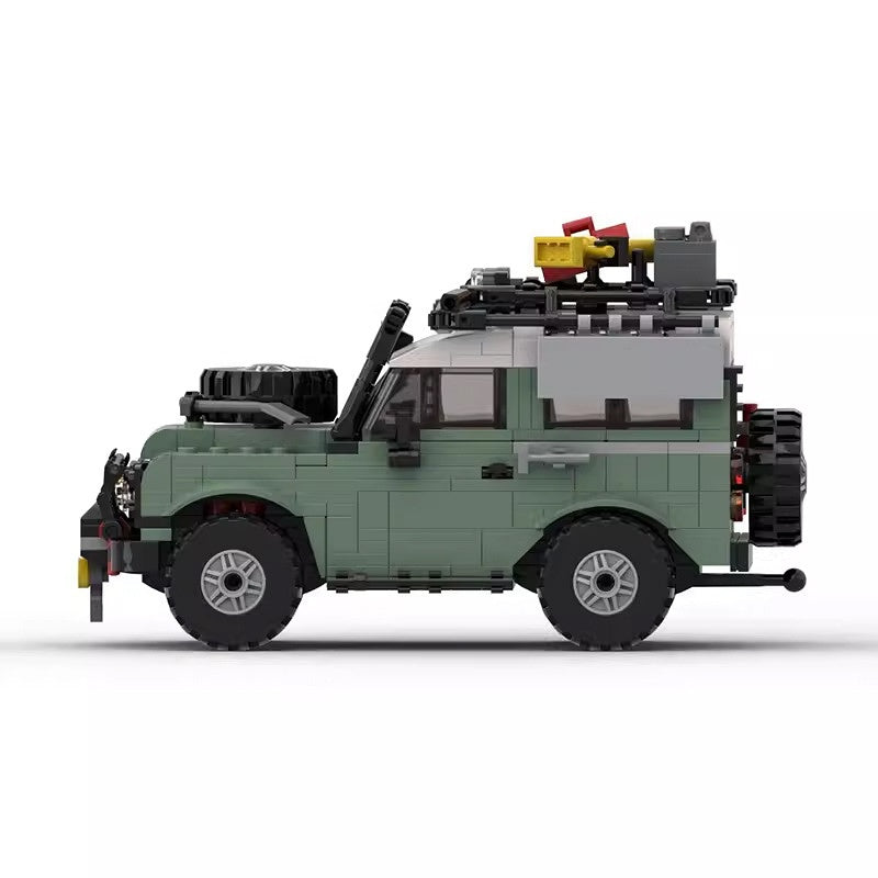 Classic 90 British 4x4 Off-Road Vehicle Building Kit | 8-Wide Compatible MOC - 2