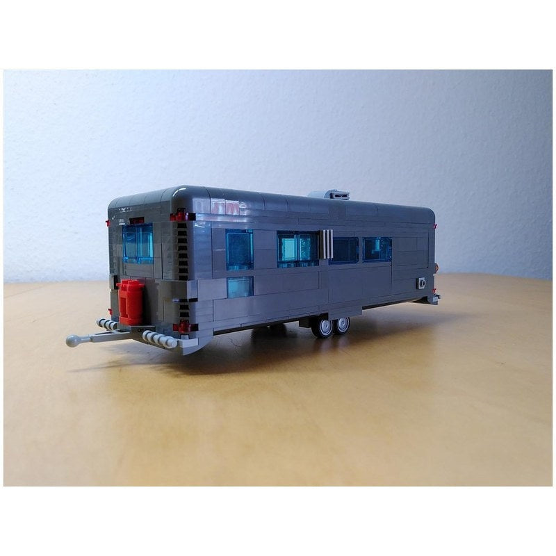 Classic American Camping Trailer MOC Building Kit | RV Vehicle Model - 3