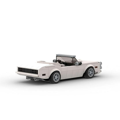 Classic American Muscle Convertible MOC Building Kit | 8-Wide Car Model - 4