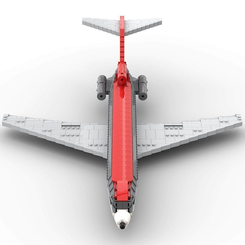 Classic B727 Jetliner MOC Building Kit | 1:80 Scale Aircraft Model - 3