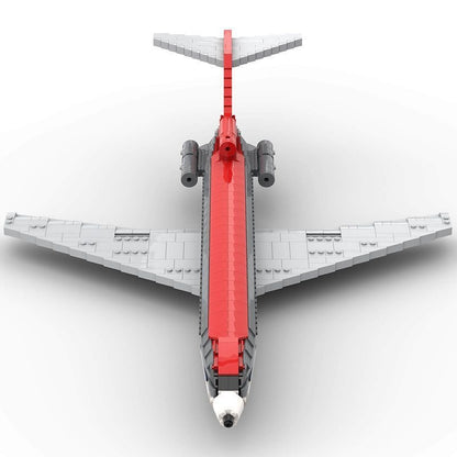 Classic B727 Jetliner MOC Building Kit | 1:80 Scale Aircraft Model - 3