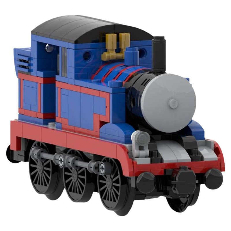 Classic Blue Tank Steam Locomotive MOC Building Kit - 3