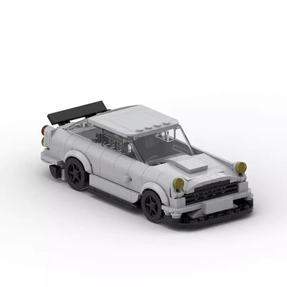 Classic British Grand Tourer Building Kit | 8-Wide LEGO-Compatible MOC - 1