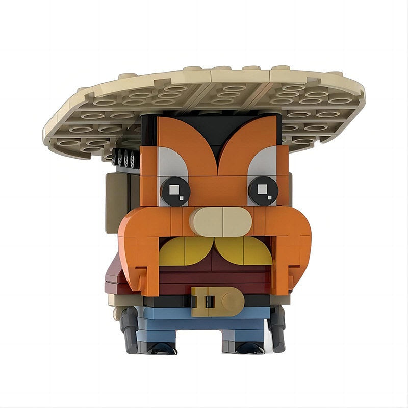 Classic Bunny Cartoon BrickHeadz Building Kit | LEGO-Compatible MOC - 10