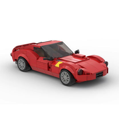 Classic Italian GTO Sports Car Building Kit | 8-Stud LEGO-Compatible MOC - 1