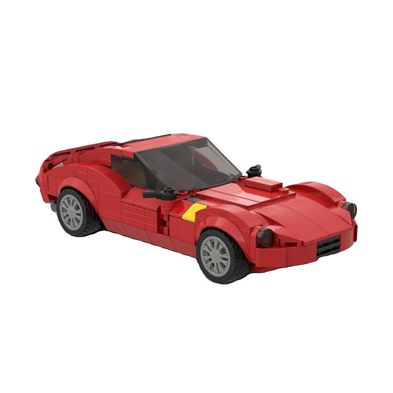 Classic Italian GTO Sports Car Building Kit | 8-Stud LEGO-Compatible MOC - 2