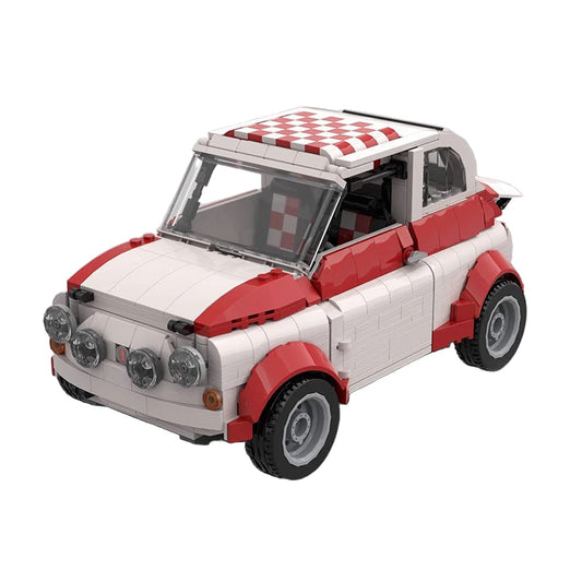 Classic Italian Mini Racing Car Building Kit | LEGO-Compatible MOC - 1
