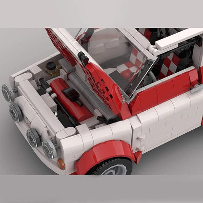 Classic Italian Mini Racing Car MOC Building Kit | Vintage Vehicle Model - 3