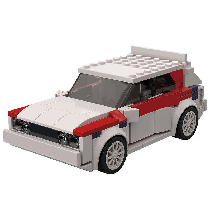 Classic Italian Rally Car Building Kit | 8-Stud Wide Compatible MOC - 5