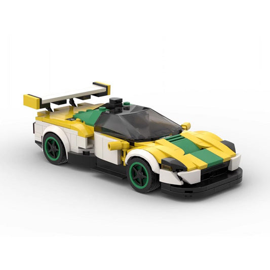 > Classic Japanese Race Car Building Kit | LEGO-Compatible MOC - 1