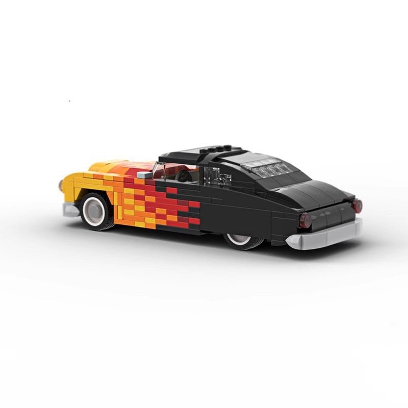 Classic Lead Sled Hot Rod Coupe Building Kit | LEGO-Compatible MOC - 4