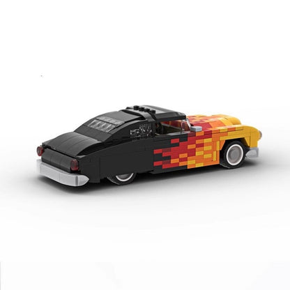 Classic Lead Sled Hot Rod Coupe MOC Building Kit | Vintage Vehicle Model - 2