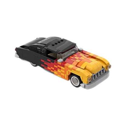 Classic Lead Sled Hot Rod Coupe MOC Building Kit | Vintage Vehicle Model - 5