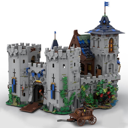 Classic Medieval Black Falcon Fortress Building Kit | Compatible MOC - 4