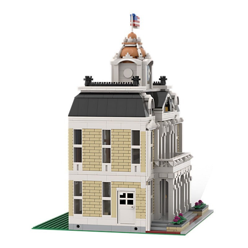 Classic Modular City Hall Building Kit | Compatible MOC - 3