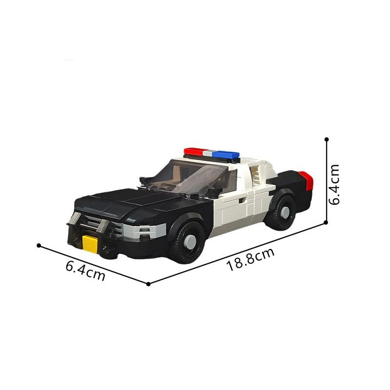 Classic Police Interceptor Sedan MOC Building Kit | LEGO-Compatible MOC - 5