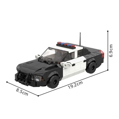 Classic Police Interceptor Sedan MOC Building Kit | LEGO-Compatible MOC - 5