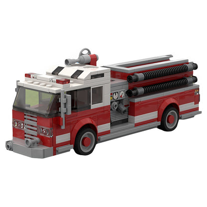 Classic Pumper Fire Engine MOC Building Kit - 1