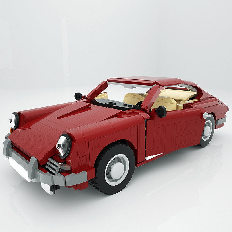 Classic Retro 911 Coupe Building Kit | LEGO-Compatible MOC - 1