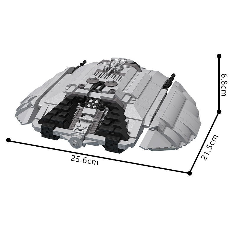 Classic Retro Starfighter Midi MOC Spacecraft Building Kit - 5