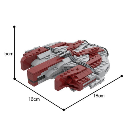 Classic Smuggler Cargo Starship Building Kit | 1:156 Scale LEGO-Compatible MOC - 2