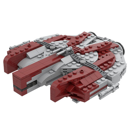 Classic Smuggler Cargo Starship Building Kit | 1:156 Scale LEGO-Compatible MOC - 3