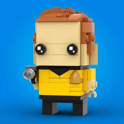 Classic Space Captain BrickHeadz Building Kit | LEGO-Compatible MOC - 1
