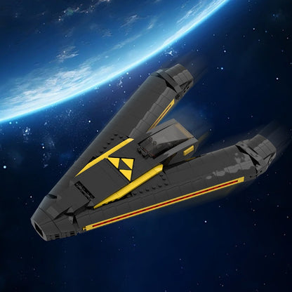 Classic Space Rogue Interceptor MOC Building Kit | Sci-Fi Starfighter - 3