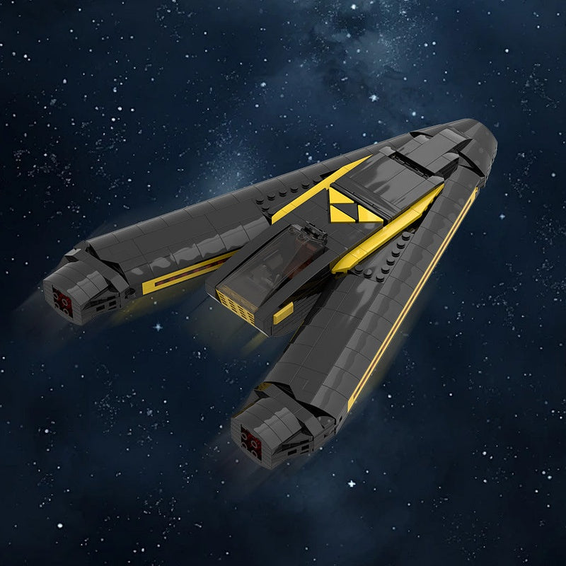 Classic Space Rogue Interceptor MOC Building Kit | Sci-Fi Starfighter - 4
