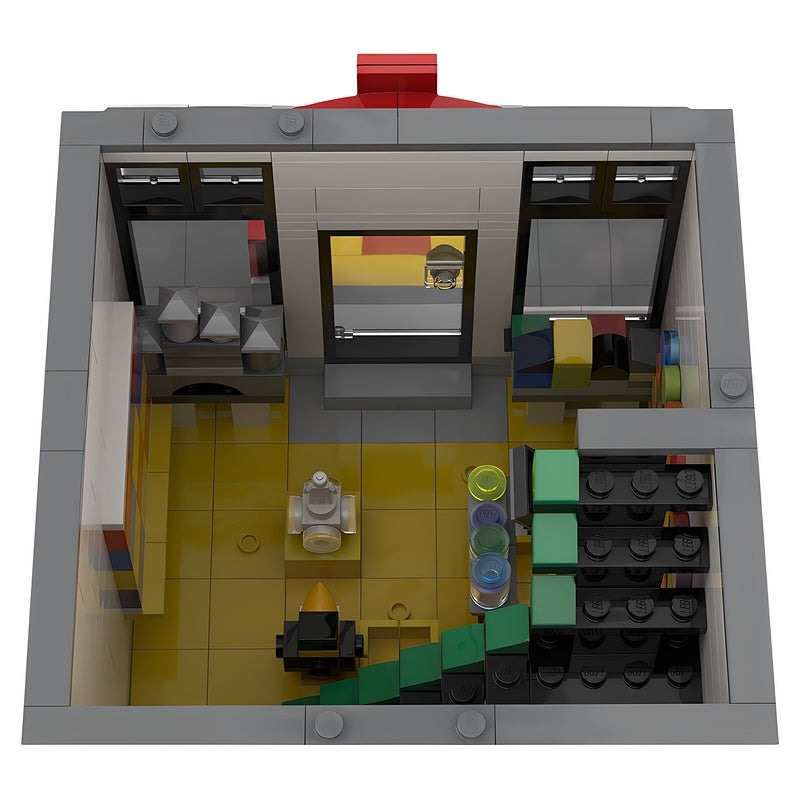 Classic Storefront & Radio Studio Modular MOC Building Kit - 2
