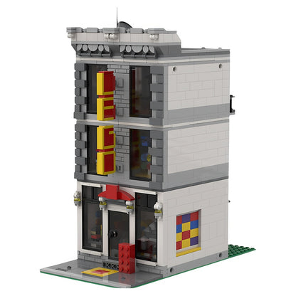 Classic Storefront & Radio Studio Modular MOC Building Kit - 3