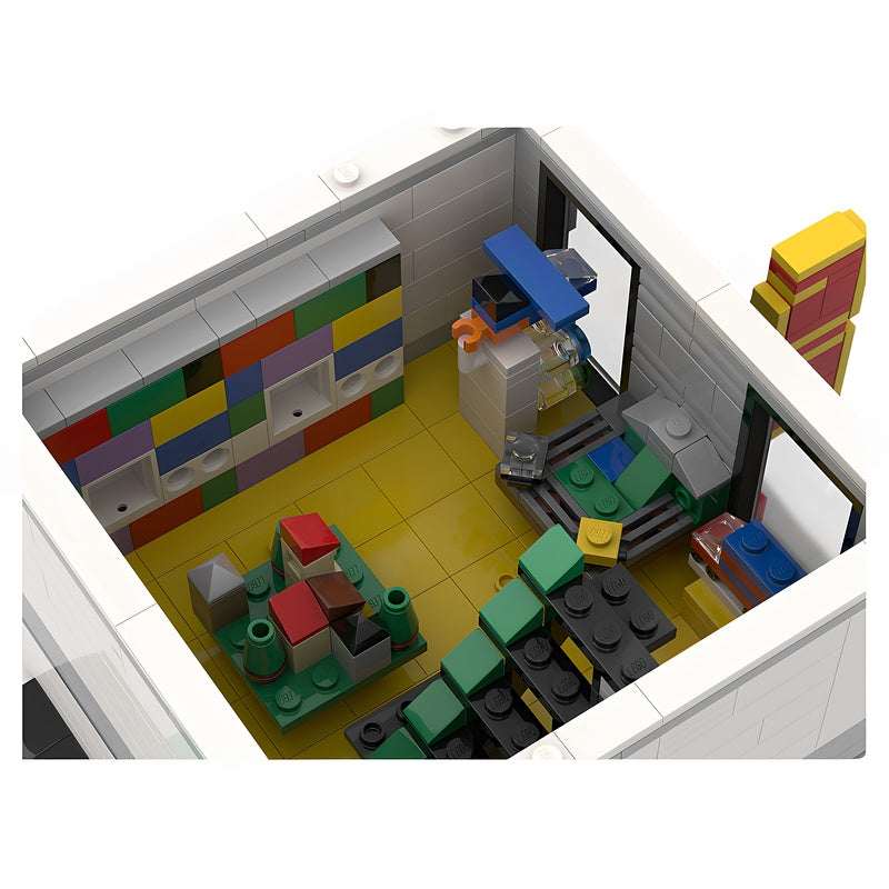 Classic Storefront & Radio Studio Modular MOC Building Kit - 5